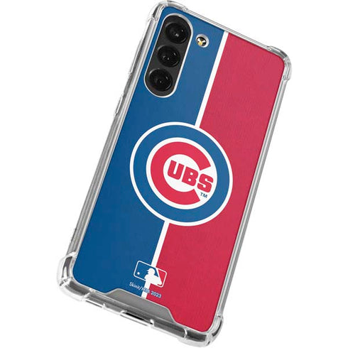 MLB Chicago Cubs Split Galaxy S24 FE Clear Case
